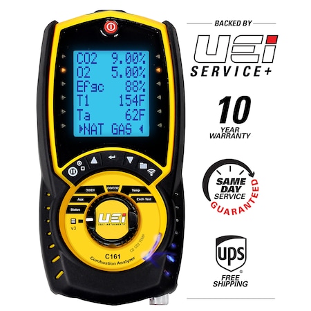 Residential Combustion Analyzer Kit w/ SPT1 MPN:C161OIL