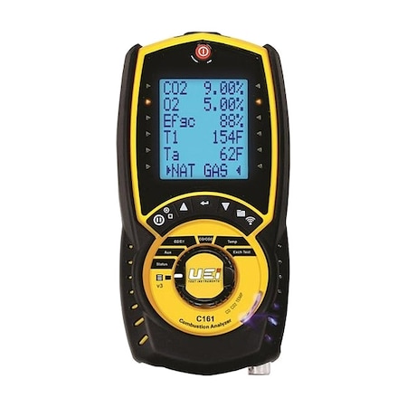 Combustion Analyzer, 32to113F, 21% v/vO2 MPN:C161OIL-N