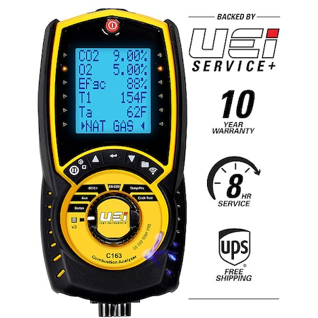 Combustion Analyzer, 32to113F, 21% v/vO2 MPN:C163