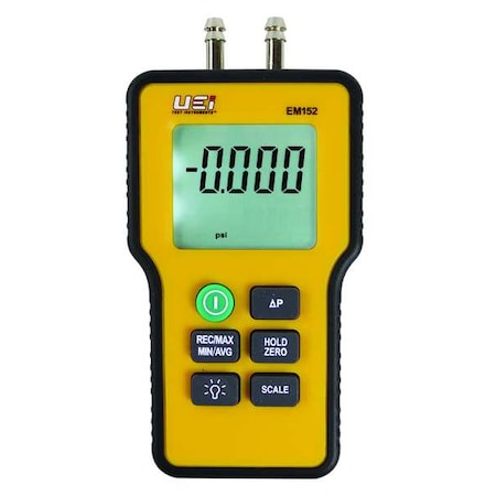 Digital Manometer, -60 in wc to 60 in wc MPN:EM152