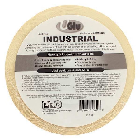 Film Tape, Amber, 21-5/8 yd L, 1 in W MPN:349UGLU1065