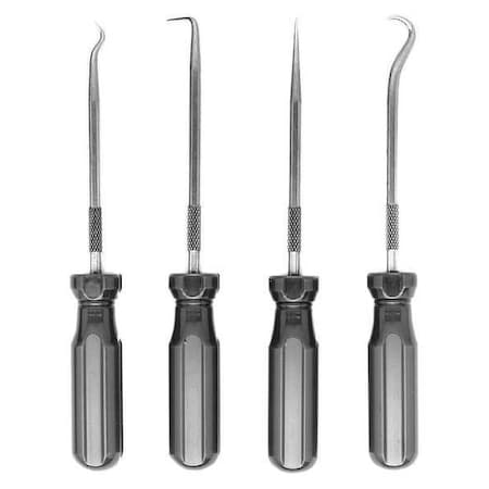 Pick And Hook Set, Steel, 5-1/16in.L, 4 pcs MPN:PSP-4