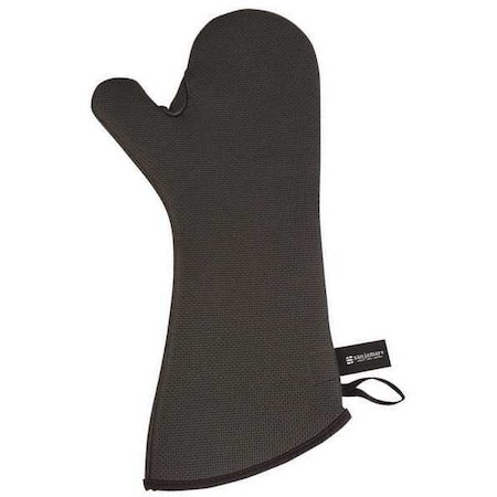 Conventional Oven Mitt, Black, 17