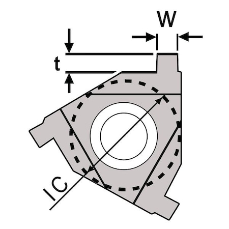 Parting and Grooving Insert, 3/8 in, 16JI, Carbide MPN:913-000-013