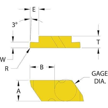 Parting and Grooving Insert, Top Notch, NG, 0.0050 in, Carbide MPN:913-000-309