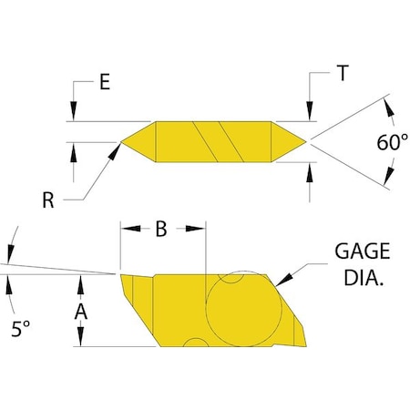 Threading Insert, Top Notch, NTP, 0.0030 in, Carbide MPN:913-000-331