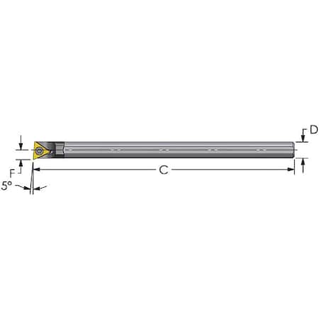 Indexable Boring Bar, C5-C6, 6