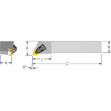 Indexable Profiling End Mill, 1-1/4