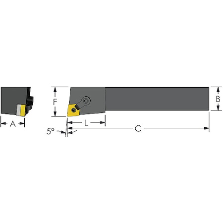 Indexable Profiling End Mill, 1-1/4
