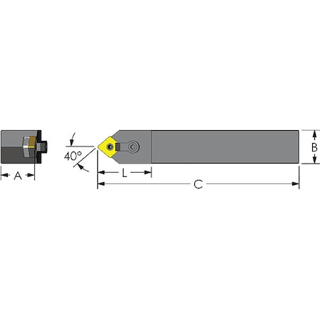Indexable Profiling End Mill, 1-1/2