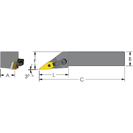 Indexable Profiling End Mill, 25.00mm, PHC MPN:974-000-287