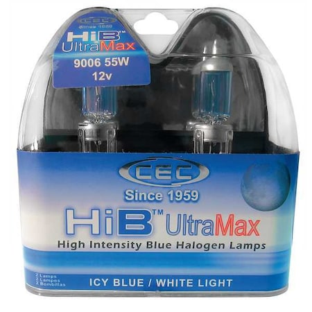 Halogen Light Bulb, T4, 55W, PR MPN:HIB9006 ULTRA MAX