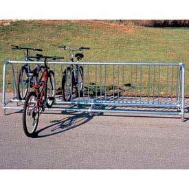 Portable Traditional Bike Rack 20-Bike Capacity Double Sided 10' Long 5910P