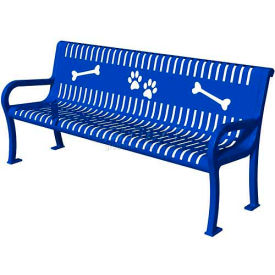 BarkPark™ Deluxe Bench - Blue TBARK-954-W6-BLUE