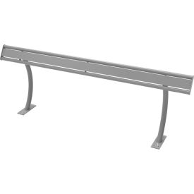 UltraSite® Hartford 8' Leaning Rail In-Ground Mount Gray 13S-HS8