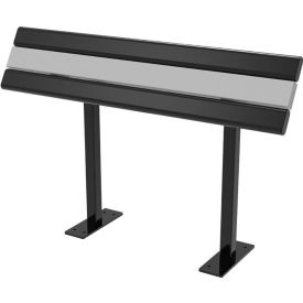 UltraSite® Richmond 4' Leaning Rail In-Ground Mount Brown 59S-BRN4