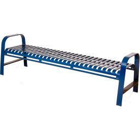 UltraSite® Oxford 6' Outdoor Bench without Back Surface Mount Blue 85-S6