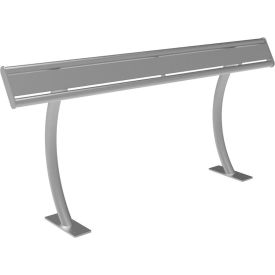 UltraSite® Hartford 6' Leaning Rail In-Ground Mount Gray 13S-HS6