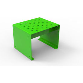 UltraSite® Pasadena 2' Outdoor Straight Bench without Back Surface Mount Green 15-P2