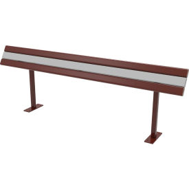 UltraSite® Richmond 8' Leaning Rail Surface Mount Brown 59SM-BRN8