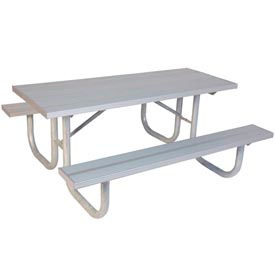 6' Extra Heavy Duty Picnic Table Aluminium G238-A6