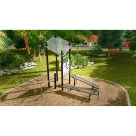 ActionFit Inground Mounted Compact Course Multi-colored UP198S
