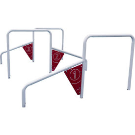 ActionFit Inground Mounted Challenge Zone White UP272