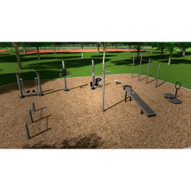 ActionFit Inground Mounted Performance Course 2.0 Gray UP312S