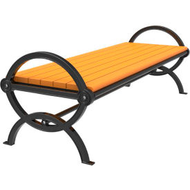 UltraSite® Durham 4' Recycled Bench without Back Portable/Surface Mount Brown 98-BRN4