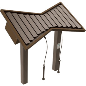 Freenotes Cadence with Steel Inground Mount Kit Brown CADE-IG-STL