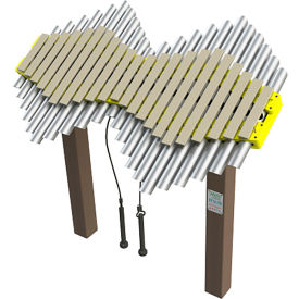 Freenotes Imbarimba with Recycled Portable Mount Kit Silver IMBA-PM-REC