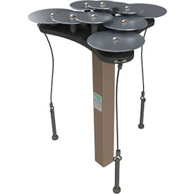 Freenotes Lilypad Cymbals with Recycled Portable Mount Kit Silver LPAD-PM-REC