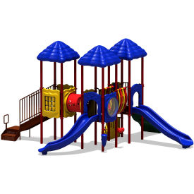 UPlay Today™ Cumberland Gap Commercial Playground Playset Playful (Red Yellow Blue) UPLAY-007-P