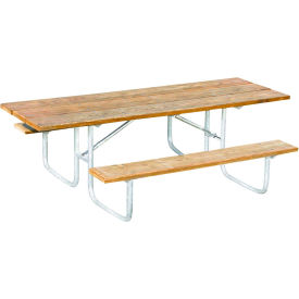 UltraSite® 8' Rectangular Picnic Table ADA Compliant Pressure Treated Pinewood 158H-PT8