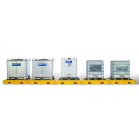 UltraTech Ultra-Modular IBC Spill Pallet® 5-Tank Indoor Model 375 Gallon Capacity 1128