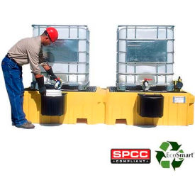 UltraTech Ultra-Twin IBC Spill Pallet® 1143 - No Drain - with 2 Bucket Shelves 1143