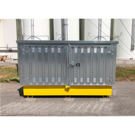 UltraTech Ultra-Twin IBC Hard Top Steel Model Silver/Yellow 1186