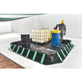 UltraTech Ultra-Containment Berm Compact Model 15' x 66' x 1' 24 MIL PVC Black 8697