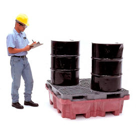 UltraTech Ultra-Spill King® 4 Drum 0801 Drum Pallet and Sump with No Drain 0801