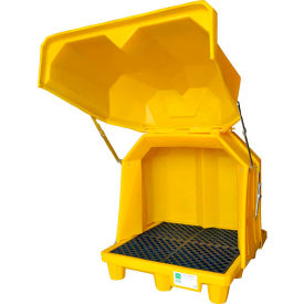 UltraTech Ultra-Hard Top Spill Pallet® 1080 Gull Wing Model P4 -4 Drum No Drain 1080