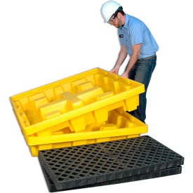 UltraTech Ultra-Spill Pallet® 1230 P4 - Nestable - Yellow with No Drain 1230