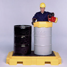 UltraTech Ultra-Spill Pallet Plus® Containment Pallet 9611 P2 2-Drum with Drain 9611