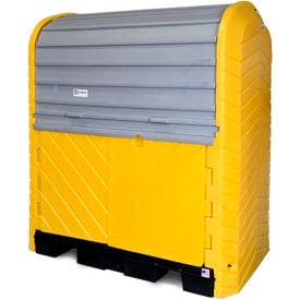 Ultra-Hard Top P2 Plus® 2 Drum Outdoor Locking Containment Unit 9613 - with Drain 9613