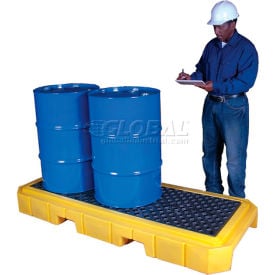 UltraTech Ultra-Spill Pallet Plus® Containment Pallet 9627 P3 3-Drum with Drain 9627