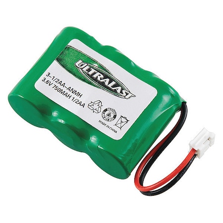 Battery 3.6 Volt Nickel Metal Hydride Ultralast Cordless Phone Battery MPN:3-1/2AA-ANMH
