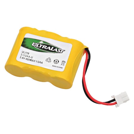 Battery 3.6 Volt Nickel Cadmium Ultralast Cordless Phone Battery MPN:3-1/2AA-U