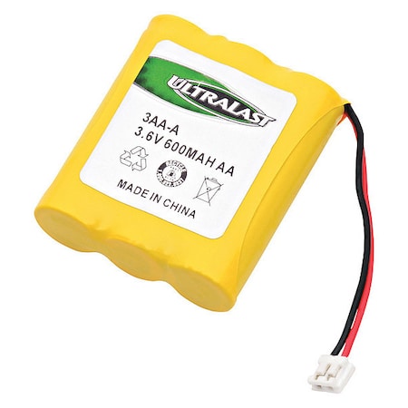 Battery 3.6 Volt Nickel Cadmium Ultralast Cordless Phone Battery MPN:3AA-A