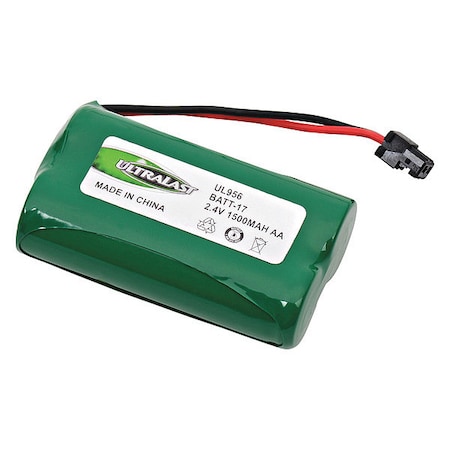 Battery 2.4 Volt Nickel Metal Hydride Ultralast Cordless Phone Battery MPN:BATT-17