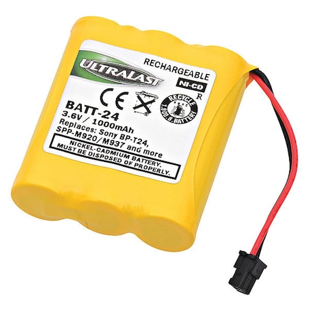 Dantona Cordless Phone Battery - For Phone - Battery Rechargeable - 1000 mAh - 3.6 V DC MPN:BATT-24