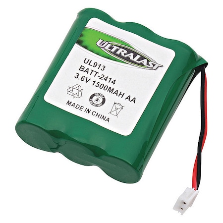 Battery 3.6 Volt Nickel Metal Hydride Ultralast Cordless Phone Battery MPN:BATT-2414